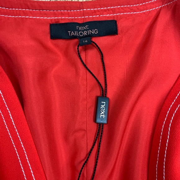 Next Tailoring Wrap Dress Kimono Sleeve Neon 12 - Picture 4 of 8